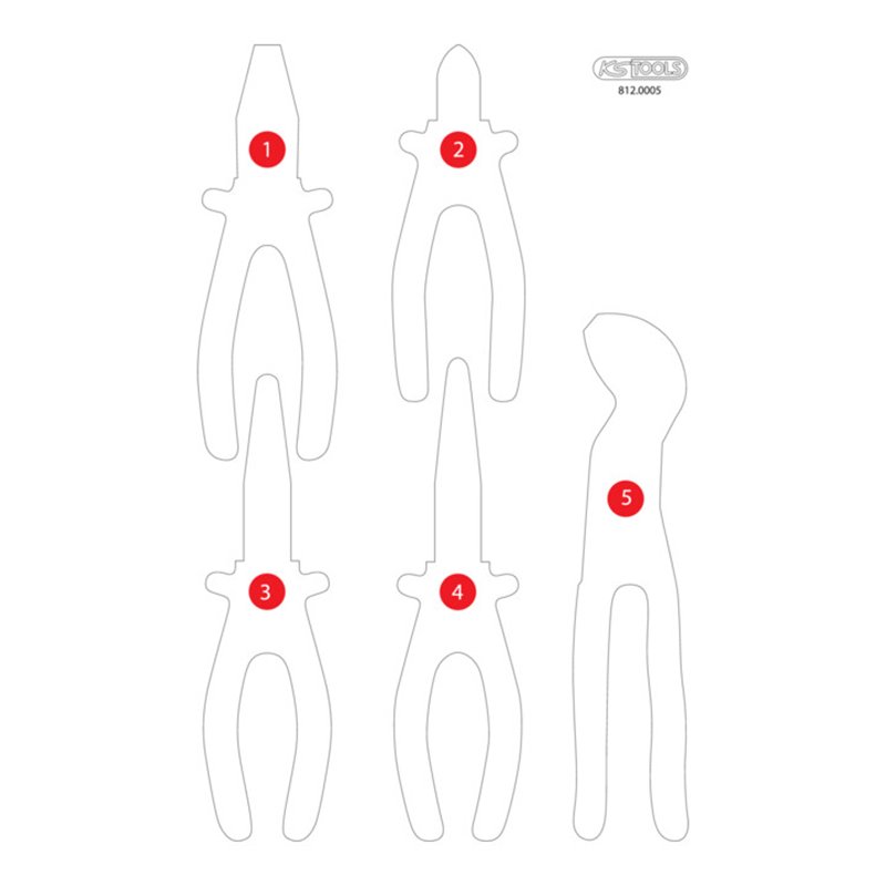 KS Tools Leere Schaumstoffeinlage zu 812.0005
