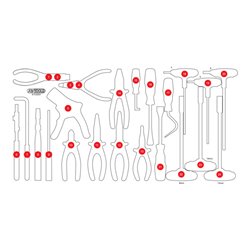 KS Tools Leere Schaumstoffeinlage zu 813.0024