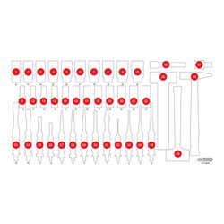 KS Tools Leere Schaumstoffeinlage zu 813.0040