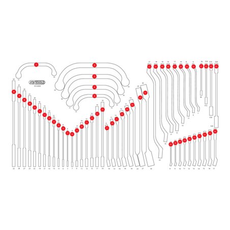 KS Tools Leere Schaumstoffeinlage zu 813.0054