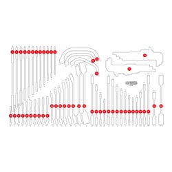 KS Tools Leere Schaumstoffeinlage zu 813.0068