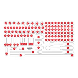 KS Tools Leere Schaumstoffeinlage zu 813.0117