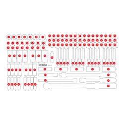KS Tools Leere Schaumstoffeinlage zu 813.0120