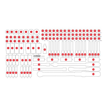 KS Tools Leere Schaumstoffeinlage zu 813.0120