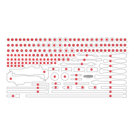 KS Tools Leere Schaumstoffeinlage zu 813.0183