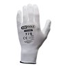 KS Tools Mikro-Feinstrickhandschuhe-weiß, 7, 12 Paar