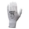 KS Tools Mikro-Feinstrickhandschuhe-weiß, 8, 12 Paar