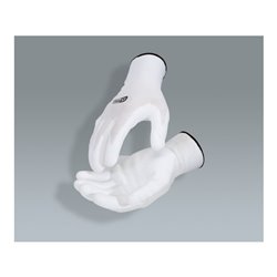 KS Tools Mikro-Feinstrickhandschuhe-weiß, 8, 12 Paar