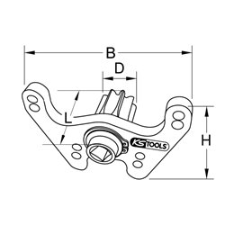 KS Tools Motor-Durchdrehvorrichtung für Volvo