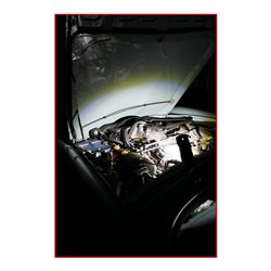 KS Tools Mobile Werkstatt-Handlampe, 500 Lumen, mit Bluetooth Lautsprecher, knickbar