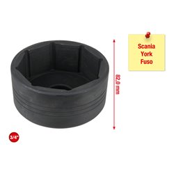 KS Tools Achsmuttern-Schlüssel für Scania, York und Fuso, 95 mm