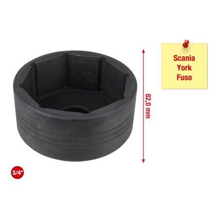 KS Tools Achsmuttern-Schlüssel für Scania, York und Fuso, 95 mm