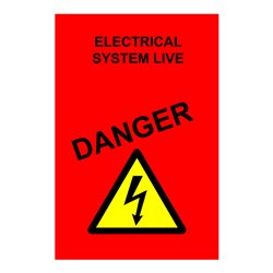 KS Tools Poster - Gefahr, rot