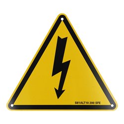 KS Tools Warnschild-Hybrid-Blitz, Aluminium, 200 mm