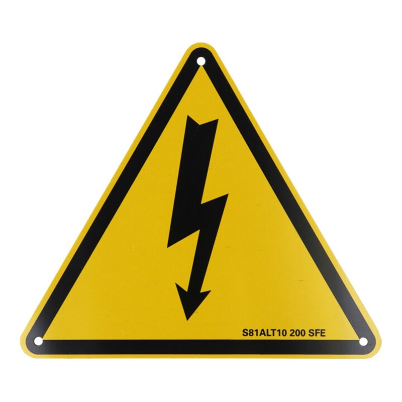 KS Tools Warnschild-Hybrid-Blitz, Aluminium, 200 mm