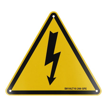 KS Tools Warnschild-Hybrid-Blitz, Aluminium, 200 mm