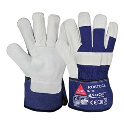 Hase Arbeitshandschuhe Rostock Rindkernspaltleder gefüttert