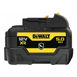 DEWALT 12 Volt / 5 Ah XR Ersatz-Akku mit speziellem Gehäuseschutz gegen Säuren und Chemikalen DCB126G-XJ
