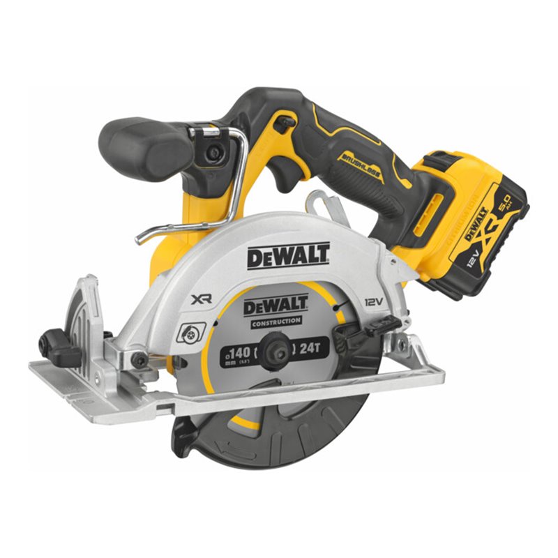 DEWALT 12 Volt / 5 Ah Akku-Handkreissäge , 47mm Schnitttiefe DCS512P2-QW