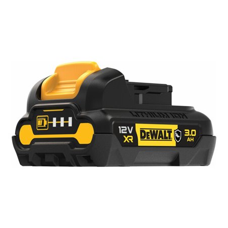 DEWALT 12 Volt / 3 Ah XR Ersatz-Akku mit speziellem Gehäuseschutz gegen Säuren und Chemikalen DCB124G-XJ