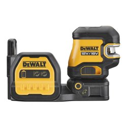 DEWALT 5 Punkt Kreuzlinien-Laser grün (1 x H / 1 x V / Lot oben & unten / 3 x H Punkte) DCE825NG18-XJ