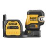 DEWALT 5 Punkt Kreuzlinien-Laser grün (1 x H / 1 x V / Lot oben & unten / 3 x H Punkte) DCE825NG18-XJ