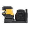 DEWALT 5 Punkt Kreuzlinien-Laser grün (1 x H / 1 x V / Lot oben & unten / 3 x H Punkte) inkl. 18V / 2Ah Akku, kompatibel mit 12V