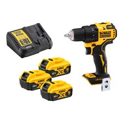 DEWALT Akku-Bohrschrauber, 18 Volt (mit 3 Akkus á 5 Ah) DCD708P3T-QW