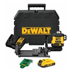 DEWALT 18 Volt Akku-Multilinienlaser 3x360°, 2Ah DCLE34031D1-QW