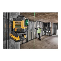 DEWALT 18 Volt Akku-Multilinienlaser 3x360°, 2Ah DCLE34031D1-QW