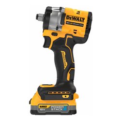 DEWALT 18V XR Akku-Schlagschrauber, 1/2' (bürstenlos), max. 406 Nm, inkl. 2x Powerstack Akku (18 Volt / 1,7 Ah) mit Pouch-Akku T
