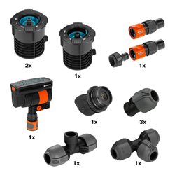 GARDENA Sprinklersystem Start-Set Pipeline mit Viereckregner