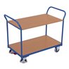 VARIOfit Tischwagen mit 2 Ladeflächen, 2 Schiebegriffe
