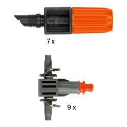 GARDENA Micro-Drip-System Start-Set Pflanztöpfe M