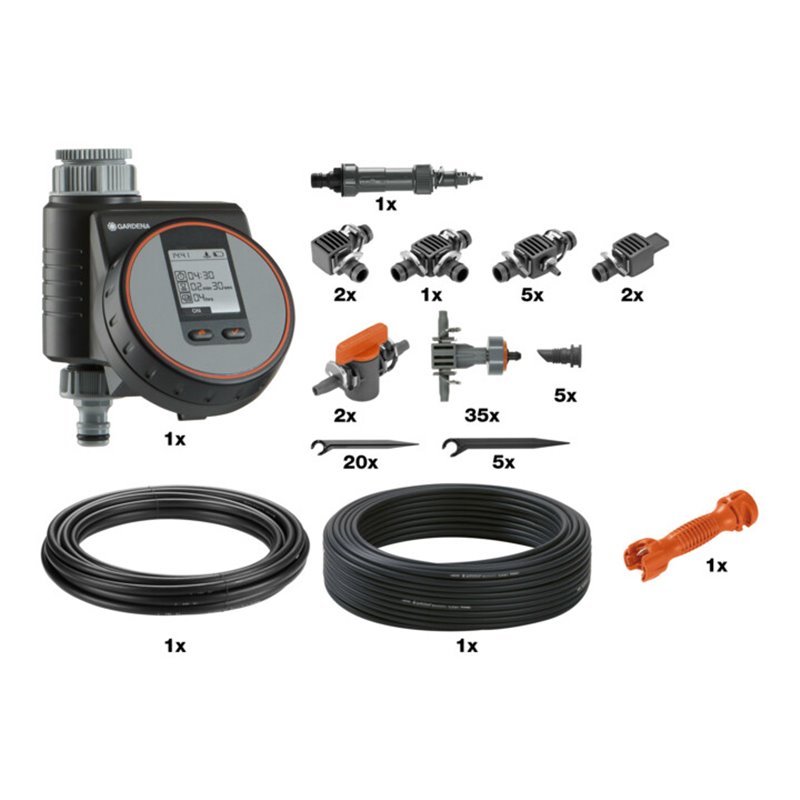 GARDENA Micro-Drip-System Tropfbewässerungsset Beet automatic