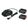 GARDENA Starter-Kit P4A 2 x PBA 18V/45 2,5 Ah + AL 1830 CV