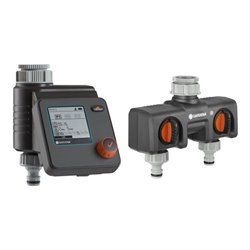 GARDENA Bewässerungssteuerung Select & 2-Wege-Verteiler - Aktion