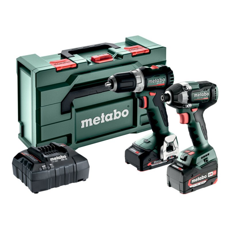 Metabo Akku Combo Set 2.8.3 18V BS 18 L BL + SSD 18 LT 200 BL metaBOX 145 L