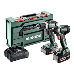Metabo Akku Combo Set 2.9.2 18V BS 18 L BL + SSW 18 LT 300 BL metaBOX 145 L