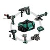 Metabo Akku Combo Set Bauhandwerk 5.1 SB 18 LTX + KH 18 LTX 24 + W 18 L 9-125 Quick + SSW 18 LTX 300 BL + ULA 14.4-18 LED Werkze