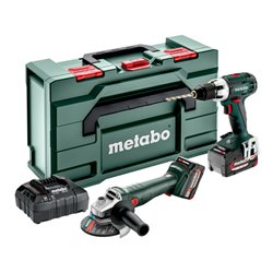 Metabo Akku Combo Set 2.4.1 18 V BS 18 LT + W 18 L 9-125 Quick metaBOX 165 L