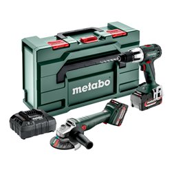 Metabo Akku Combo Set 2.4.2 18 V SB 18 LT + W 18 L 9-125 Quick metaBOX 165 L