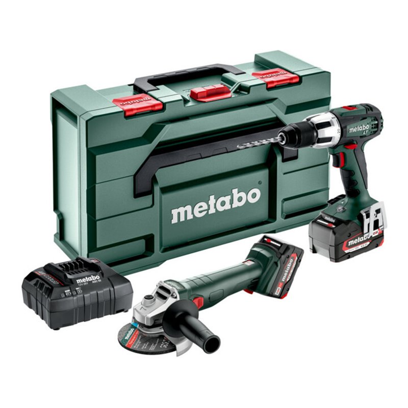 Metabo Akku Combo Set 2.4.2 18 V SB 18 LT + W 18 L 9-125 Quick metaBOX 165 L