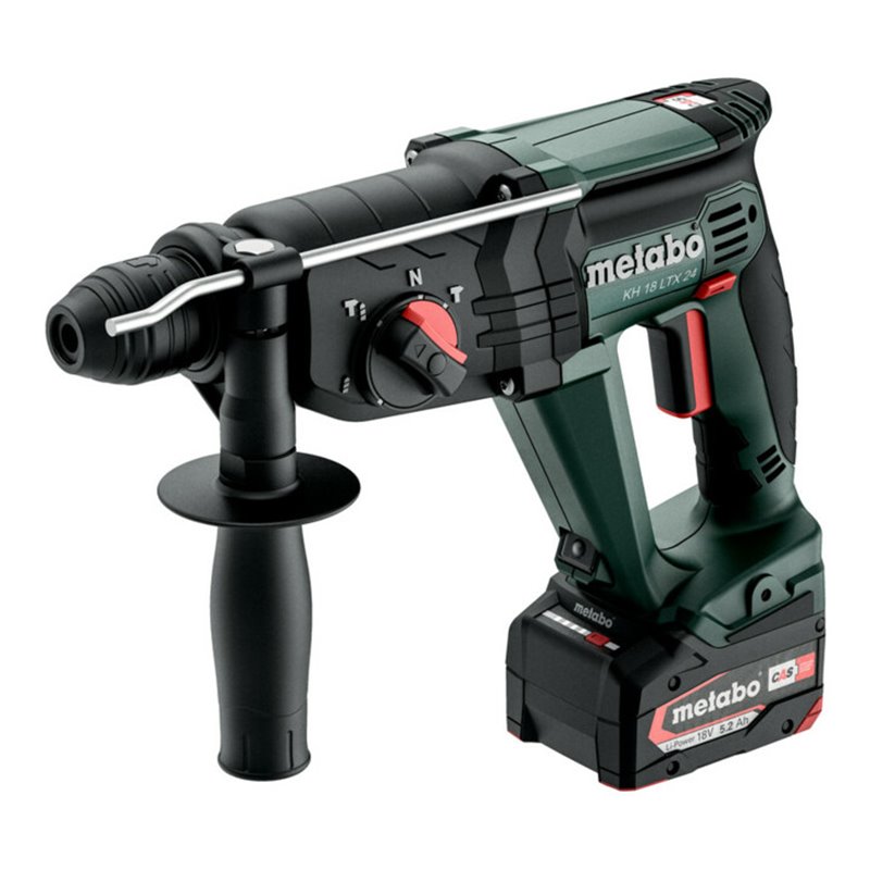 Metabo Akku-Kombihammer KH 18 LTX 24 metaBOX 165 L 18V 2x5.2Ah Li-Power + ASC 55