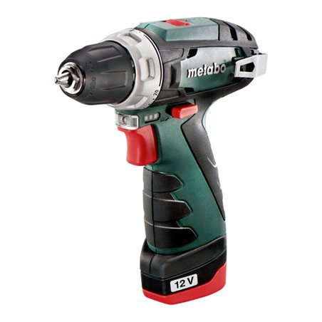 Metabo Akku-Bohrschrauber PowerMaxx BS Basic Kunststoffkoffer 12V 2x2Ah Li-Power + LC 12