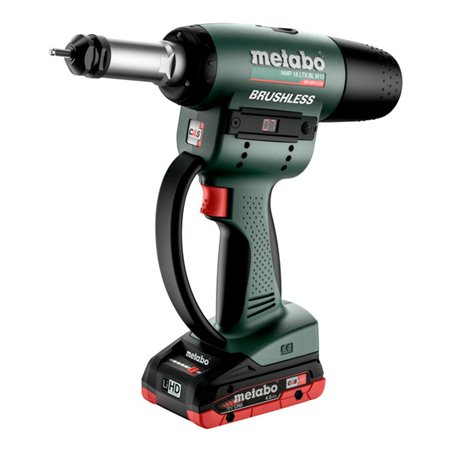 Metabo Akku-Nietmutternpistole NMP 18 LTX BL M10 metaBOX 145 M 18V 2x4Ah LiHD + ASC 55
