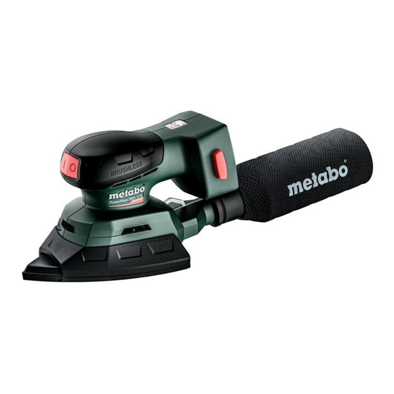Metabo Akku-Multischleifer PowerMaxx SMA 12 BL mit 100 x 150 mm Schleifplatte Karton