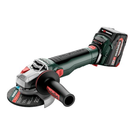 Metabo Akku-Winkelschleifer WB 18 LT BL 11-125 Quick metaBOX 165 L 18V 2x5.2Ah Li-Power + ASC 55