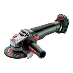 Metabo Akku-Winkelschleifer WVB 18 LT BL 11-125 Quick mit Bremse, Drehzahlregelung, Schnellspannmutter, drehbarem Akkupack Karto