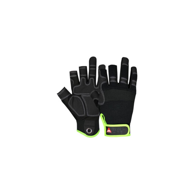Hase Montagehandschuhe Technik, 3 Finger HiTech-Synthetikleder